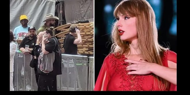 Taylor Swift's boyfriend Travis Kelce spotted supporting pop star at London Eras Tour