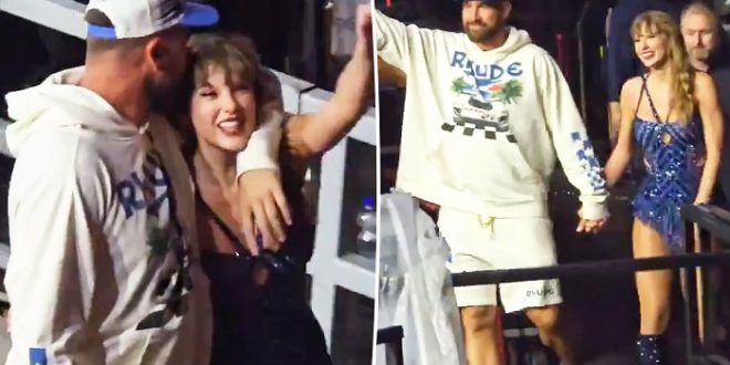 Taylor Swift and Travis Kelce Leave Hand-in-Hand After Her Third Eras Tour Show in Amsterdam