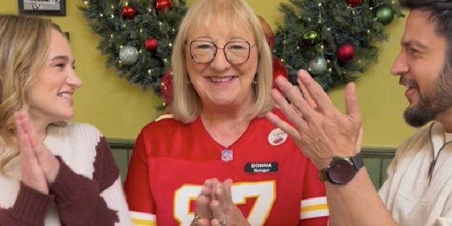 Donna Kelce Wore A Subtle Nod To Taylor Swift in Post Announcing Her Hallmark Christmas Movie