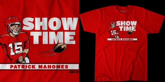 Patrick Mahomes going behind-the-back is now a t-shirt